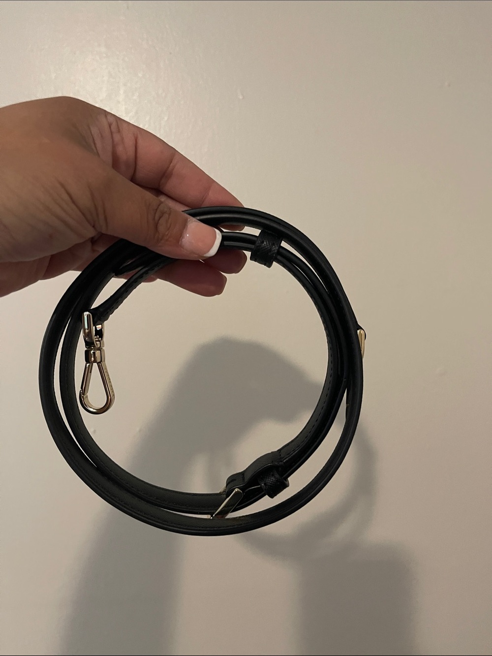 Kate spade glblack with silver hardware